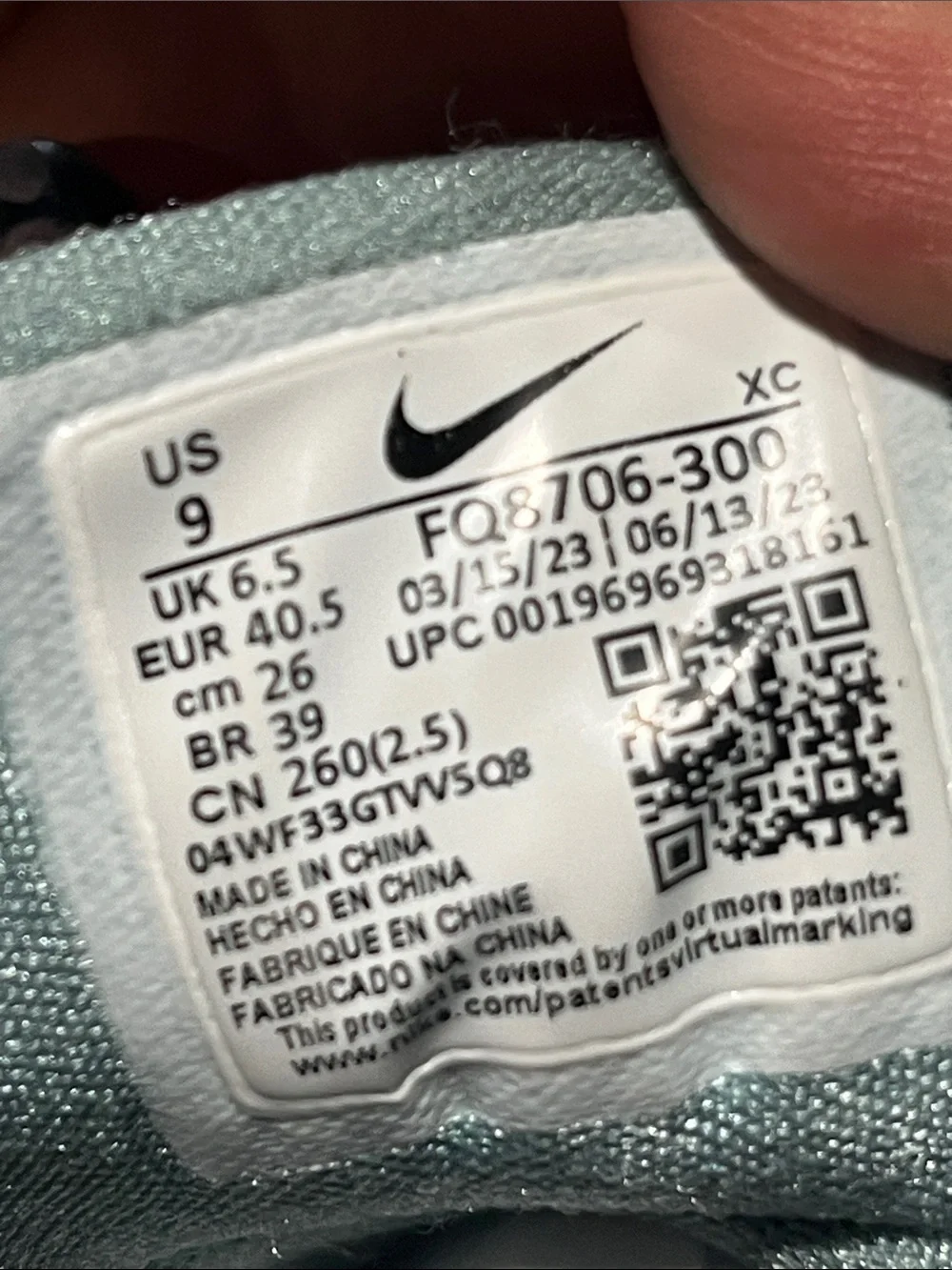 Nike Black and Mint Low-Top Basketball Shoes